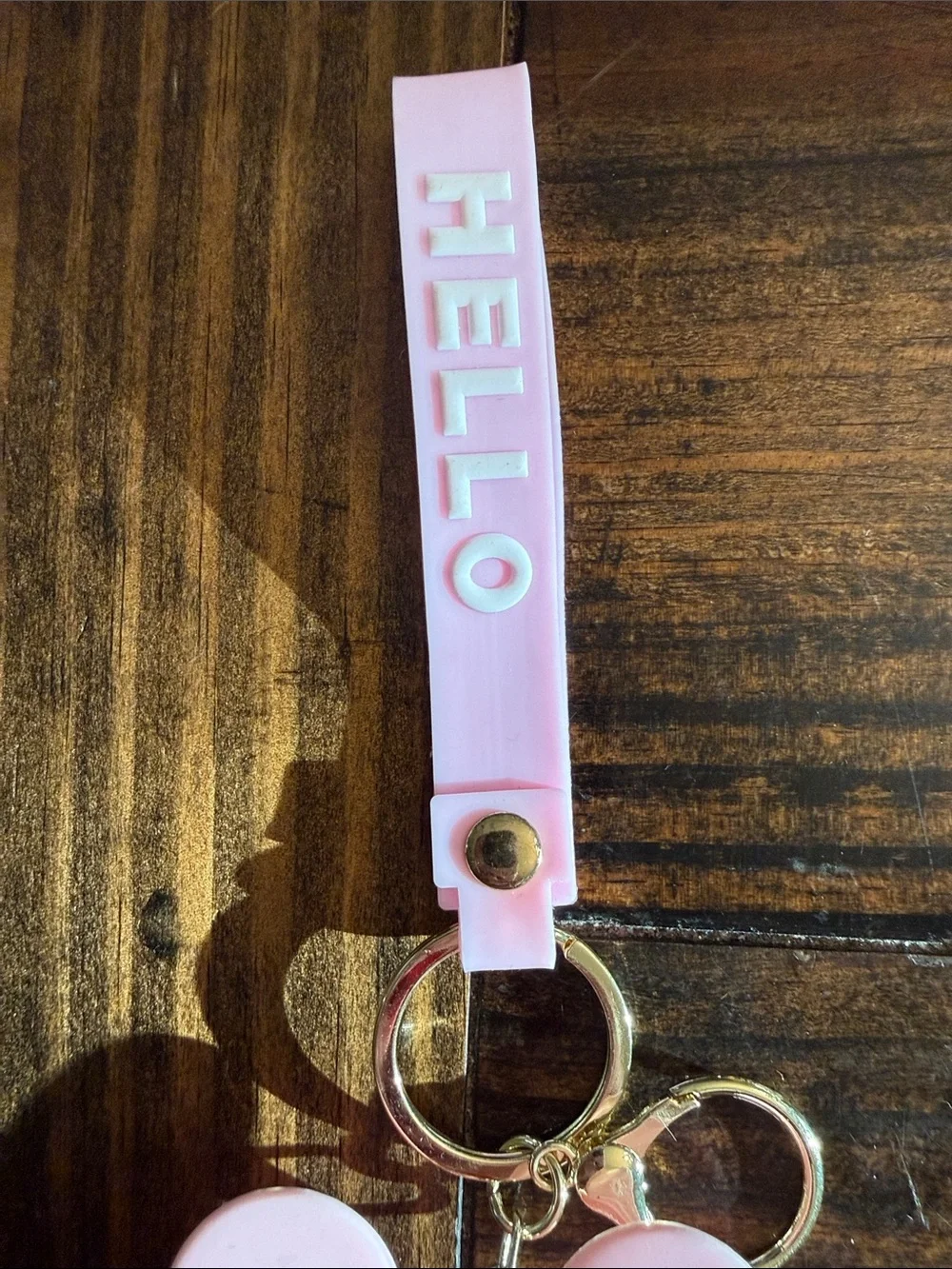 Kawaii-Themed Keychain & Zippered Coin Pouch w/Goldtone Ring